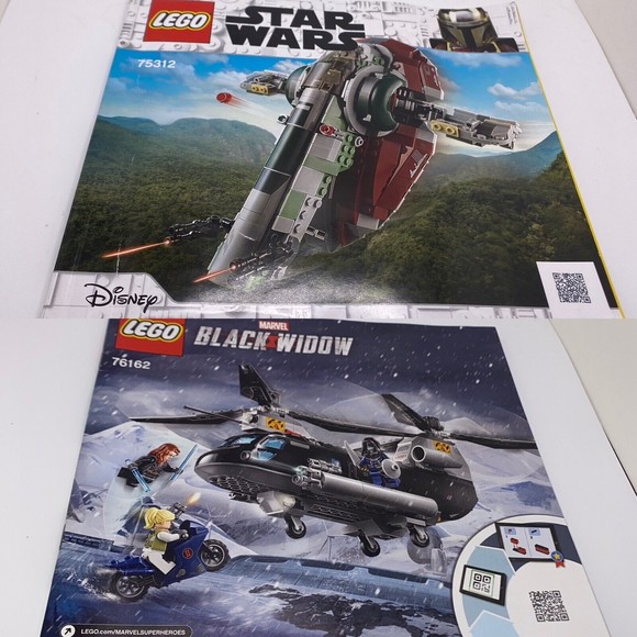 INSTRUCTIONS ONLY LEGO BOBA FETT STARSHIP 75312 manual Slave I Black Widow 76162 - Picture 1 of 5